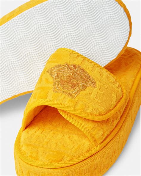 versace slippers womens|versace allover slippers.